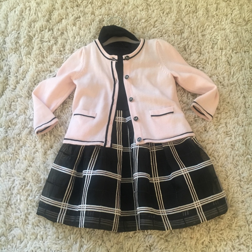 Janie And Jack Dress and Cardigan, Easter